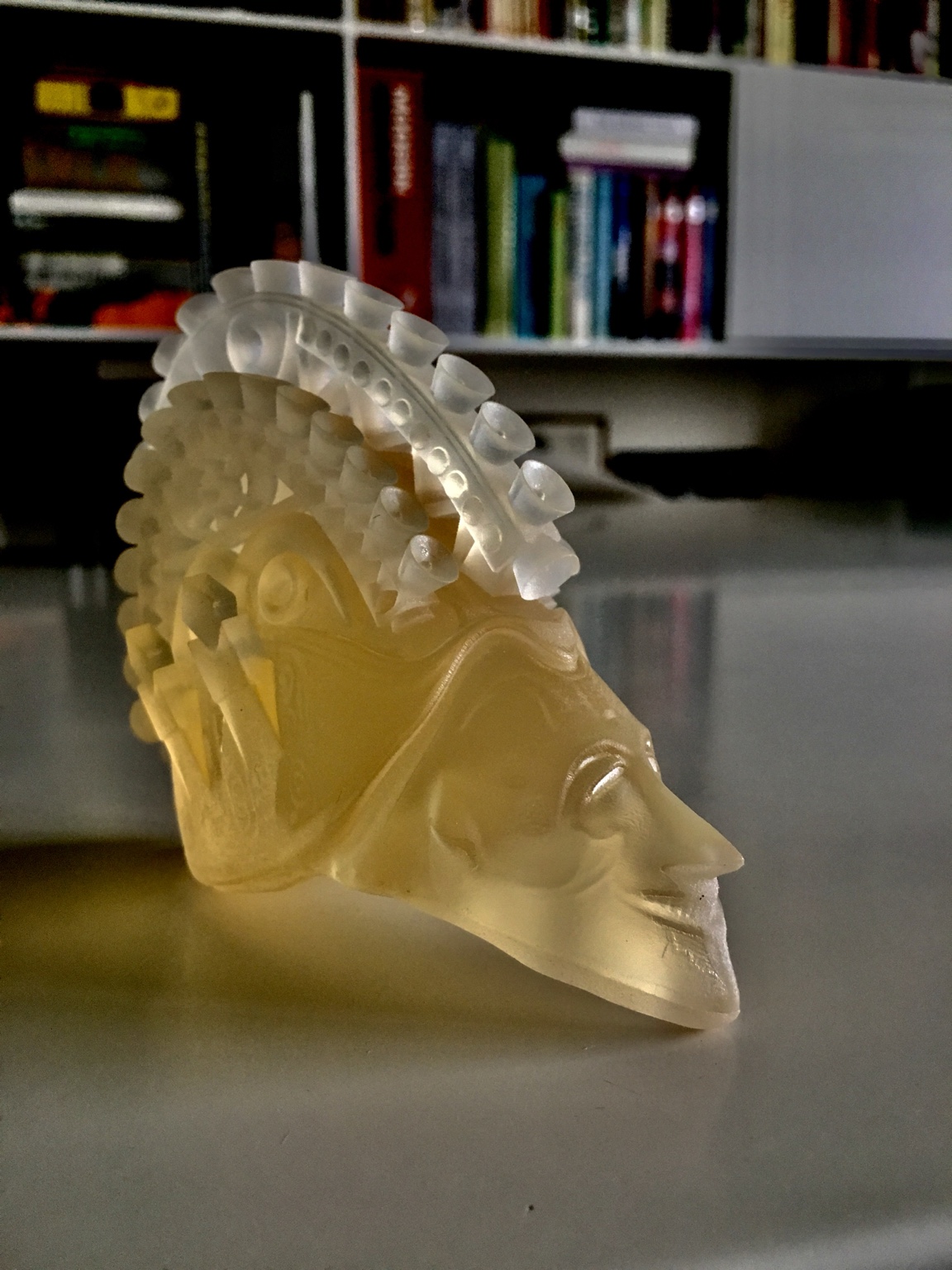 A translucent 3D printed contemporary mask study