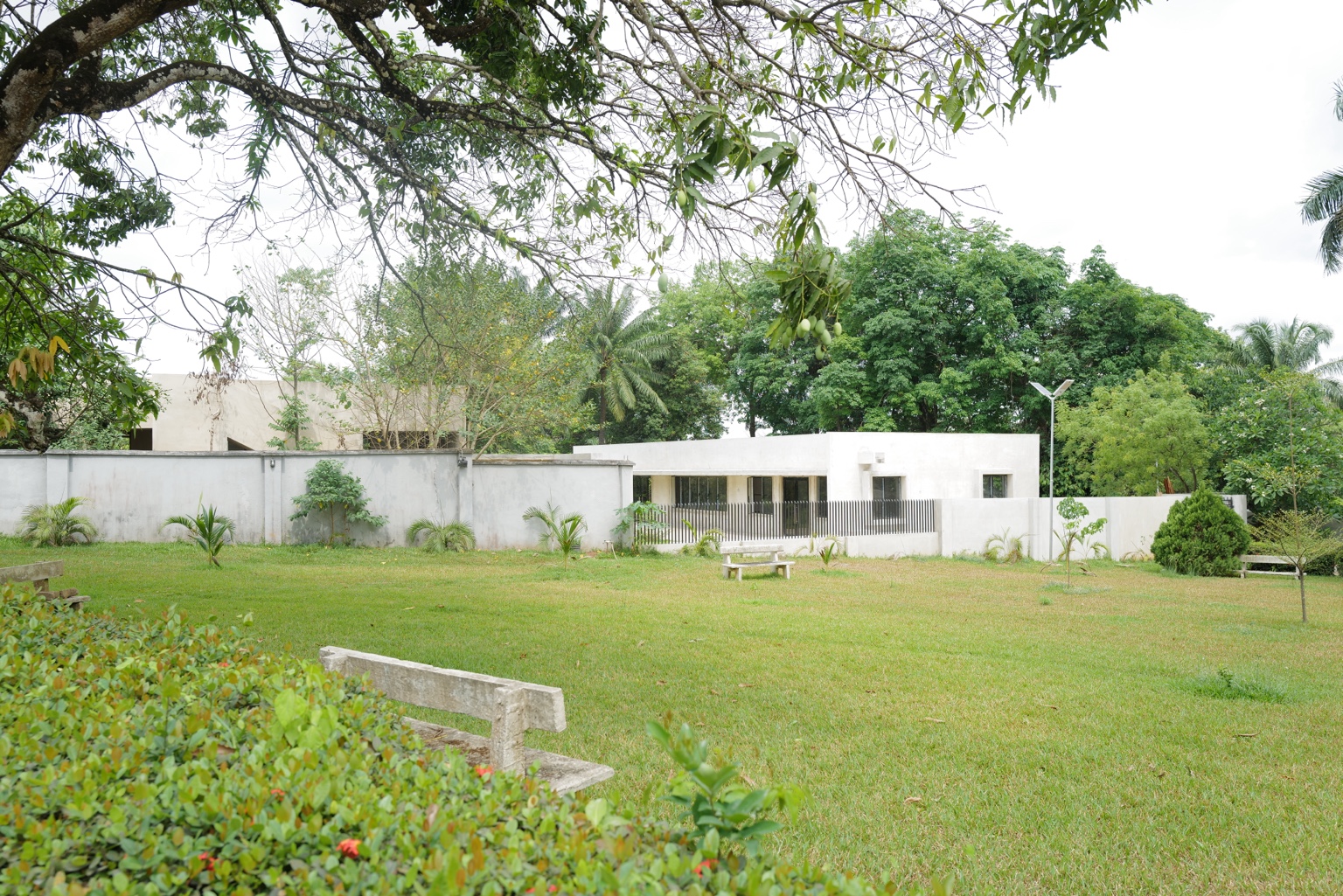 Okpara House seen across the garden in Oraifite