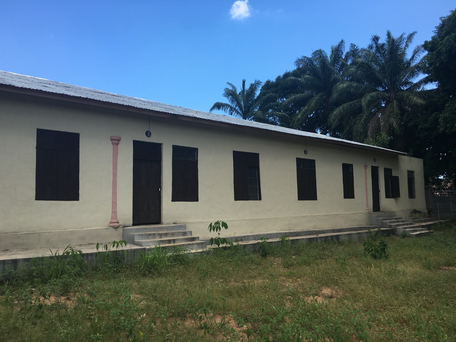 The inherited family building before the fire